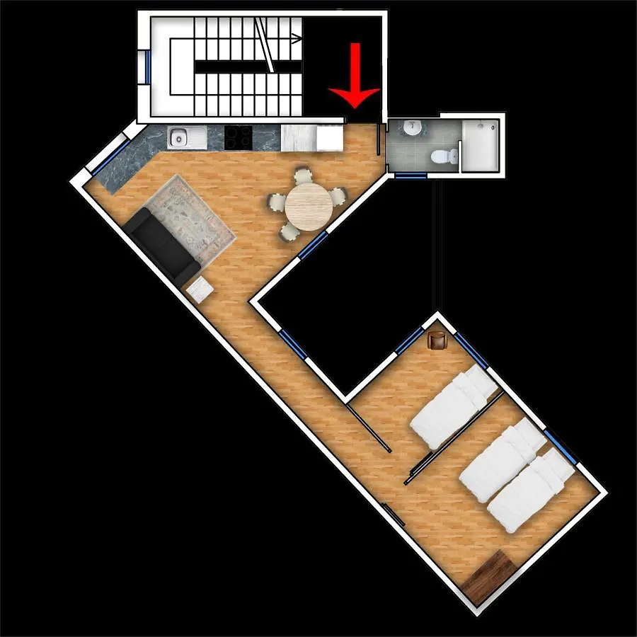 Canela Homes Barcelona Marina Апартаменты